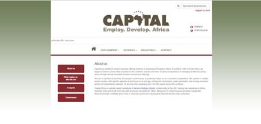 Capital Africa website screenshot